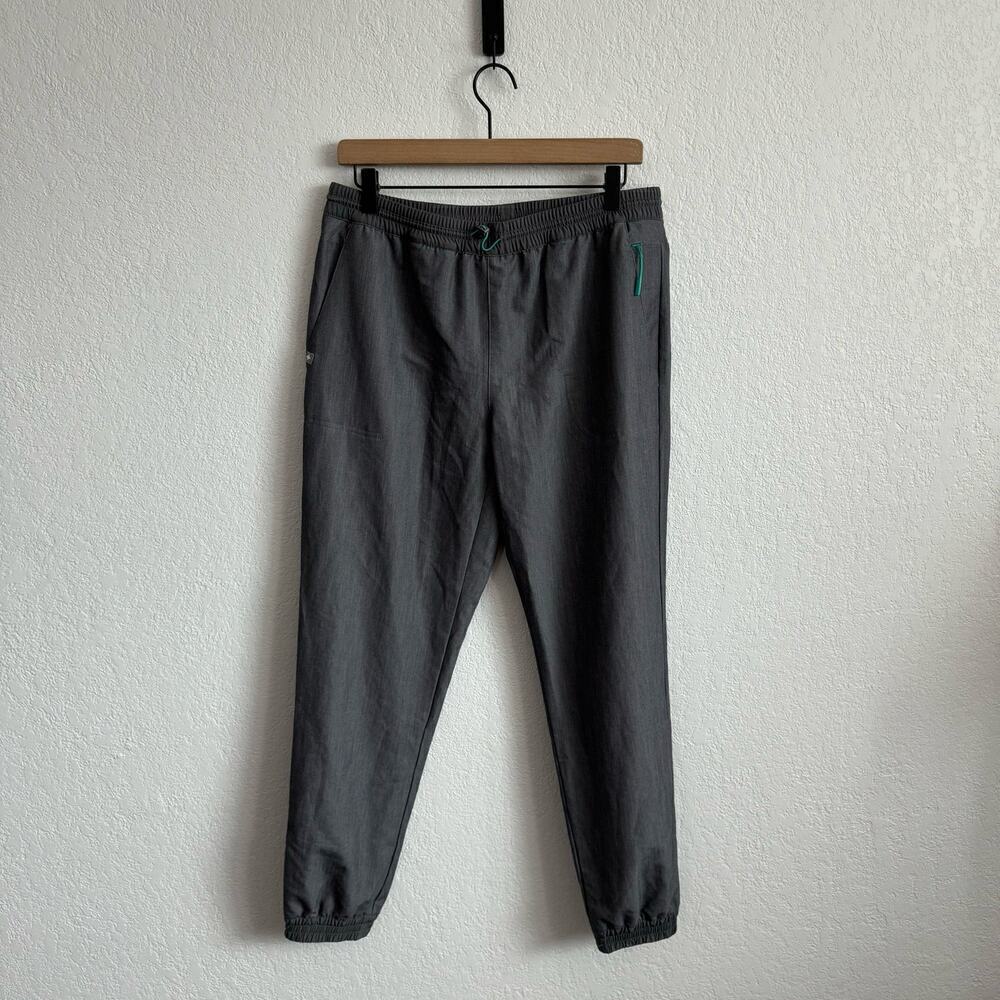 FIGS Technical Collection Elastic Waist Jogger Scrub Pants Graphite Grey Medium